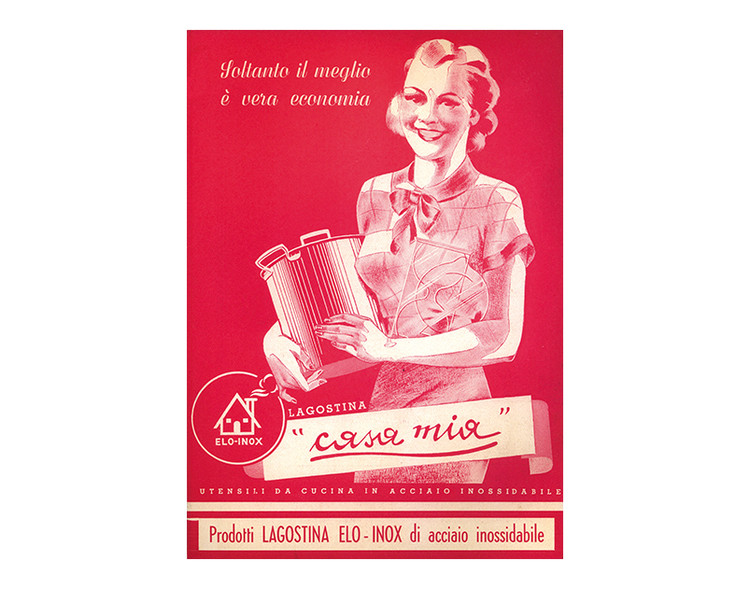 Catalogue of tableware from the '30s and '40s with the slogan "Soltanto il meglio è vera economia" ("The best is the only real savings")